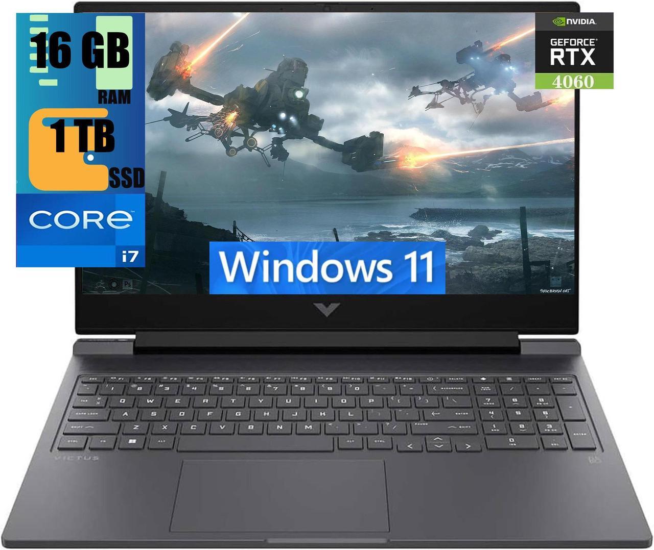 HP Victus 16  Laptop, 16.1" FHD 144Hz Display, Intel Core i7-13700HX 16-cores Processor, NVIDIA GeForce RTX 4060 (8GB GDDR6), 16GB DDR5  1TB PCIe SSD, Wi-Fi 6, Backlit KB, Windows 11