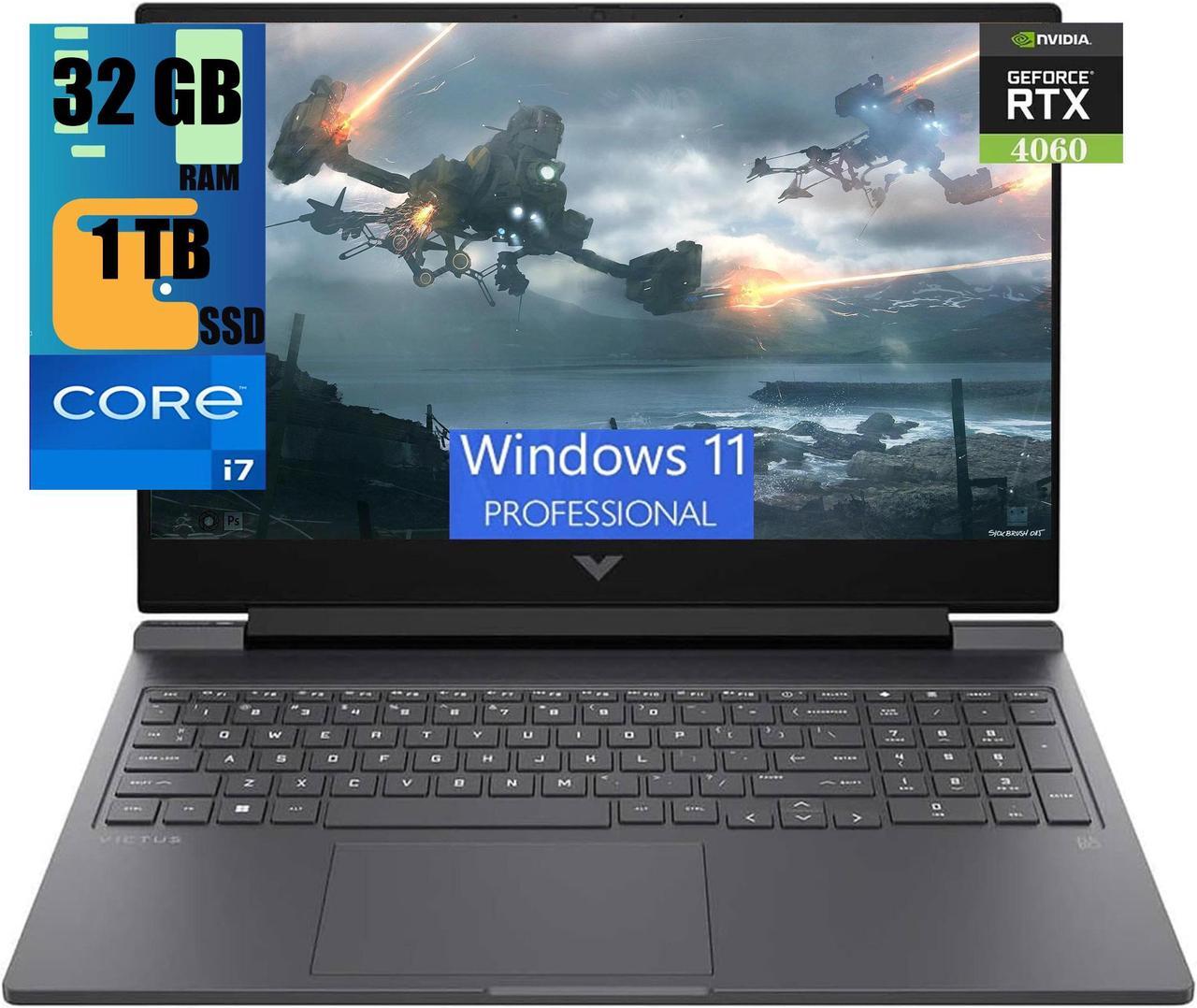 HP Victus 16  Laptop, 16.1" FHD 144Hz Display, Intel Core i7-13700HX 16-cores Processor, NVIDIA GeForce RTX 4060 (8GB GDDR6), 32GB DDR5  1TB PCIe SSD, Wi-Fi 6, Backlit KB, Windows 11 Pro