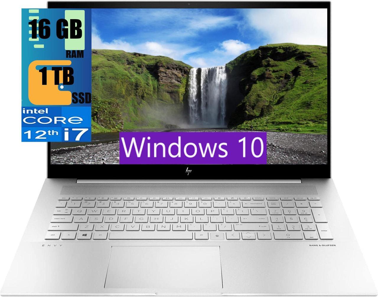 HP Envy 17 Laptop, 17.3" FHD Touchscreen, Intel Core i7-1255U 10-Core Processor, Intel Iris Xe Graphics,16GB DDR4  1TB PCIe SSD, Backlit Keyboard, Fingerprint Reader, Windows 10