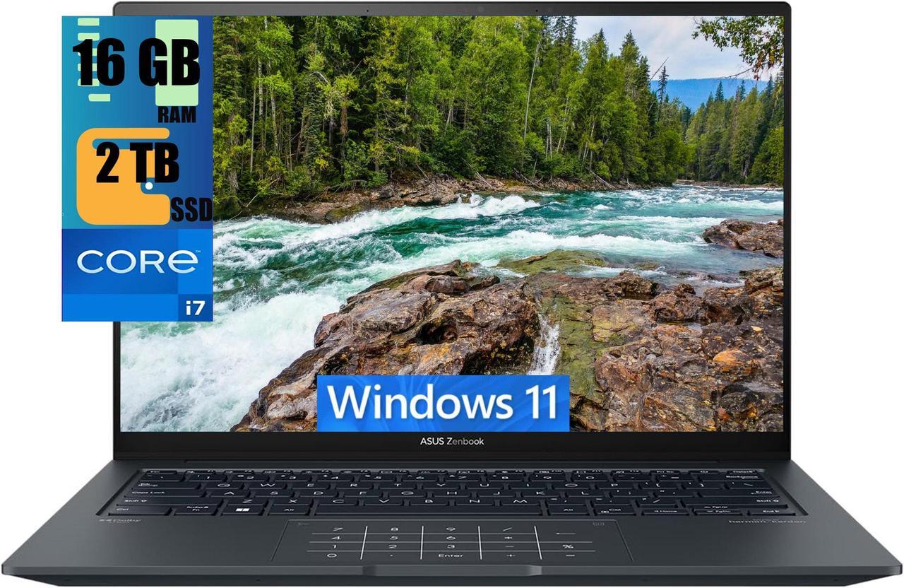 ASUS Zenbook 14X OLED Laptop, 14.5" QHD+ Touchscreen, Intel Core i7-13700H 14 Cores Processor, Intel Iris Xe Graphics, 16GB  DDR4  2TB PCIe SSD, Thunderbolts, HDMI, Wi-Fi 6, Windows 11 Home