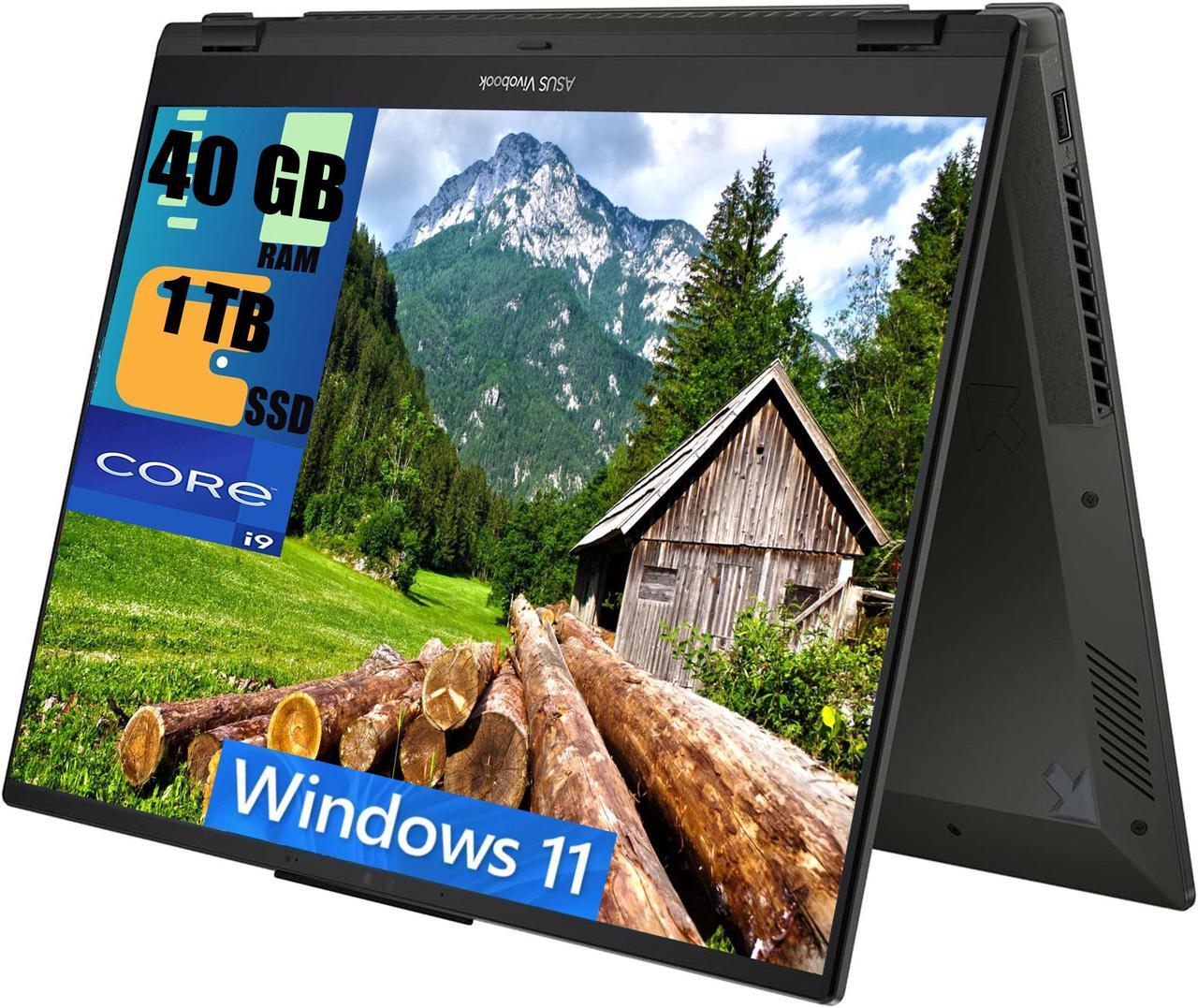 Main image of ASUS Vivobook S 16 Flip 2-in-1 Laptop, 16" WUXGA (1920 x 1200) Touchscreen, Intel 14-core i9-13900H Processor, Intel Iris Xe Graphics, 40GB DDR4  1TB PCIe SSD, HDMI, Wi-Fi 6, Windows 11