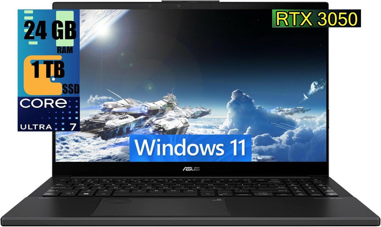 Main image of ASUS Vivobook Pro 15 OLED Gaming Laptop, 15.6" FHD Display, Intel Core Ultra 7 155H 16 Cores Processor, NVIDIA GeForce RTX 3050 6GB Graphics, 24GB DDR4  1TB PCIe SSD, Thunderbolt 4, Windows 11