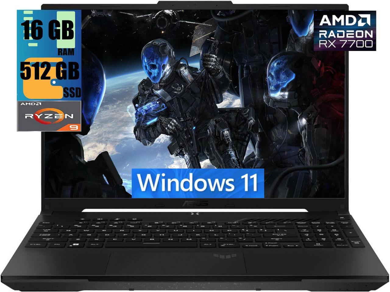 ASUS TUF Gaming A16 Laptop, 16" QHD+ 240Hz Display, AMD Ryzen 9 7940HS Octa-core Processor, AMD Radeon RX 7700S 8GB Graphic, 16GB DDR5  512GB PCIe SSD, Backlit USB4, Windows 11