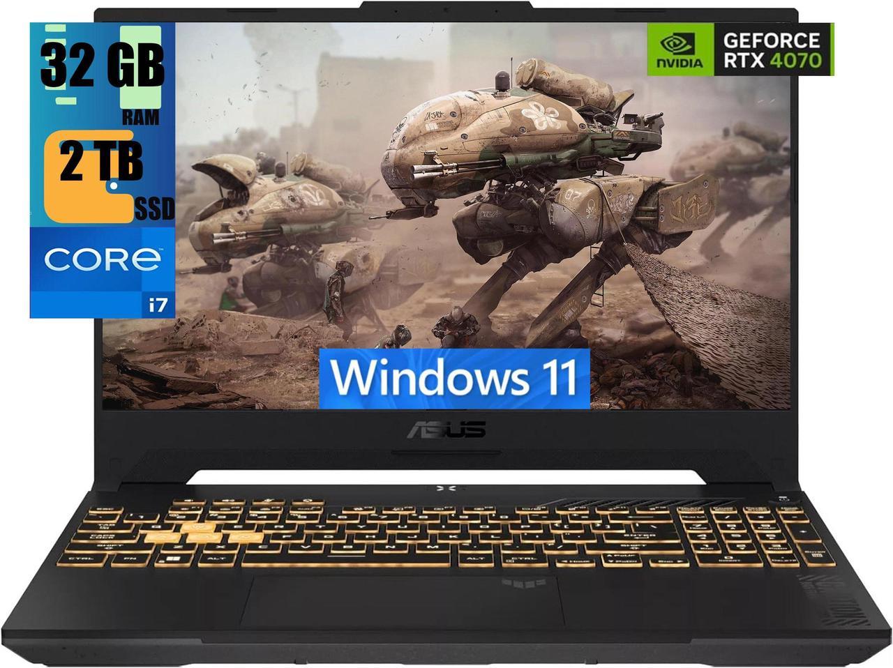 ASUS TUF F15 Gaming Laptop, 15.6" FHD 144Hz Display, Intel Core i7-13620H 10-Core Processor, NVIDIA GeForce RTX 4070 8GB GDDR6, 32GB DDR5  2TB PCIe SSD, Thunderbolt4 USB-C, Windows 11