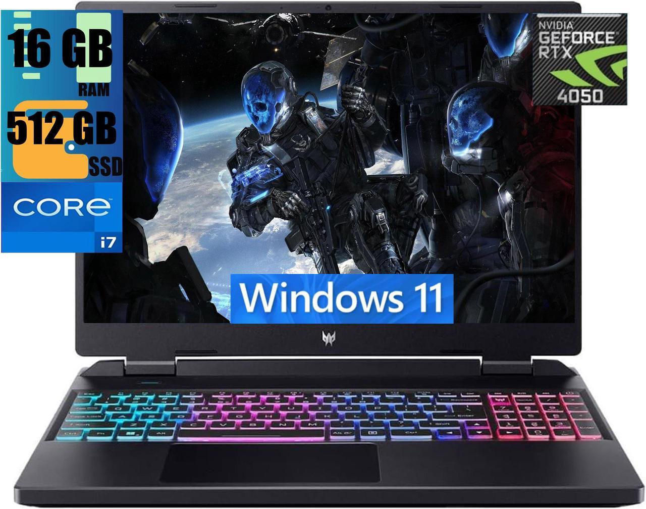 Acer Predator Helios 16 Gaming Laptop, 16" FHD+ 165Hz Display, Intel 16-Core i7-13700HX Processor, NVIDIA GeForce RTX 4050 6GB GDDR6, 16GB DDR5  512GB PCIe SSD, RGB Backlit Keyboard, Windows 11