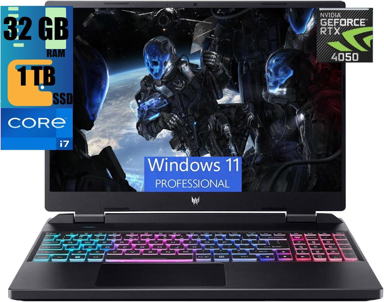 Acer Predator Helios 16 Gaming Laptop, 16" FHD+ 165Hz Display, Intel 16-Core i7-13700HX Processor, NVIDIA GeForce RTX 4050 6GB GDDR6, 32GB DDR5  1TB PCIe SSD, RGB Backlit Keyboard, Windows 11 Pro