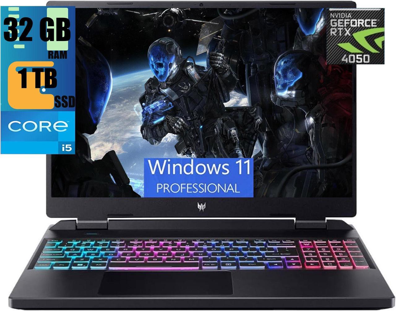 Acer Predator Helios Neo 16 Gaming Laptop, 16" FHD+ 165Hz Display, Intel 14-Core i5-13500HX Processor, NVIDIA GeForce RTX 4050 6GB GDDR6, 32GB DDR5  1TB PCIe SSD, RGB Backlit, Windows 11 Pro