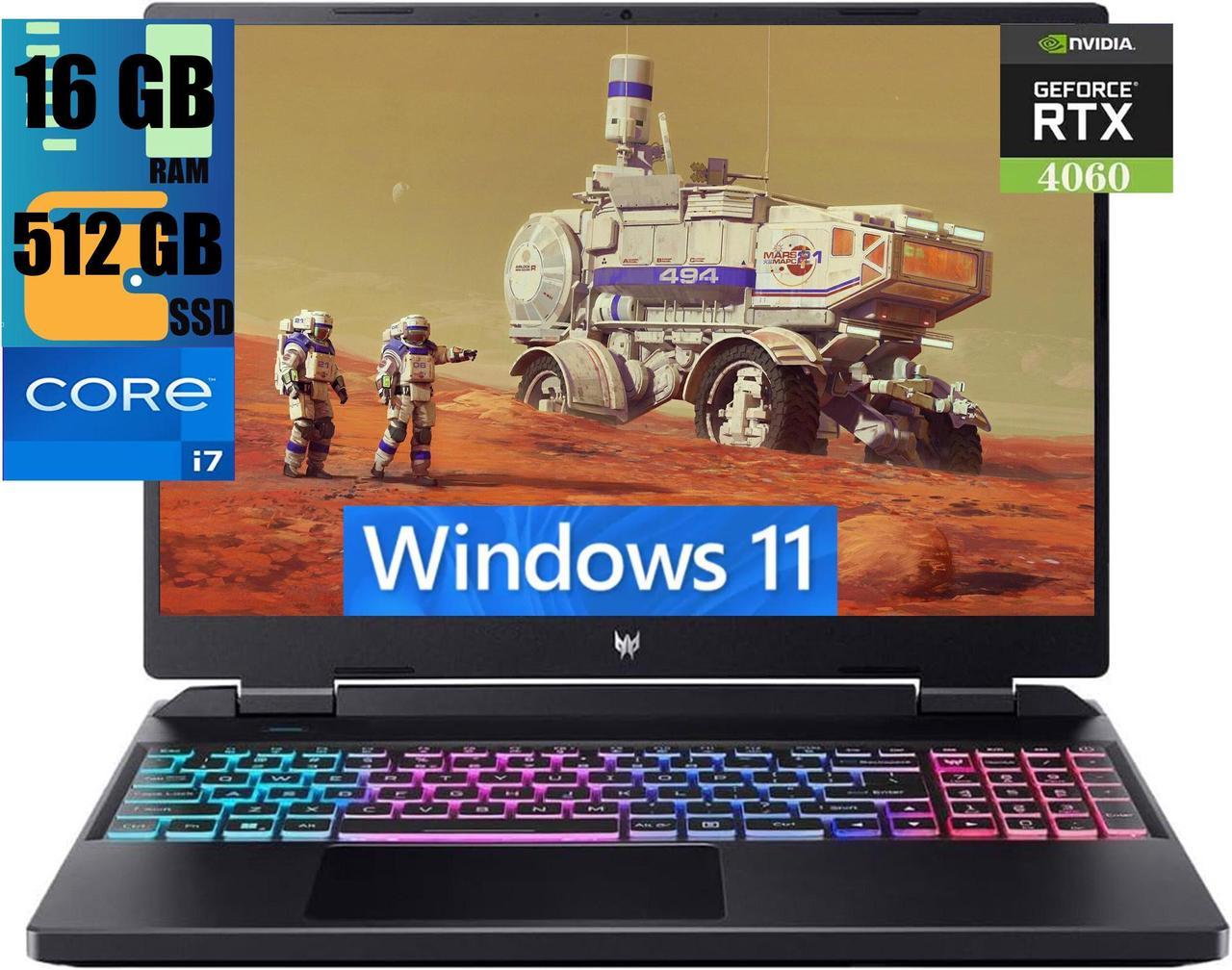 Acer Predator Helios Neo 16 Gaming Laptop, 16" FHD+ 165Hz Display, Intel Core i7-13650HX 6 Cores processor, GeForce RTX 4060 6GB GDDR6, 16GB DDR5  512GB PCIe SSD, Killer Wi-Fi 6E, Windows 11