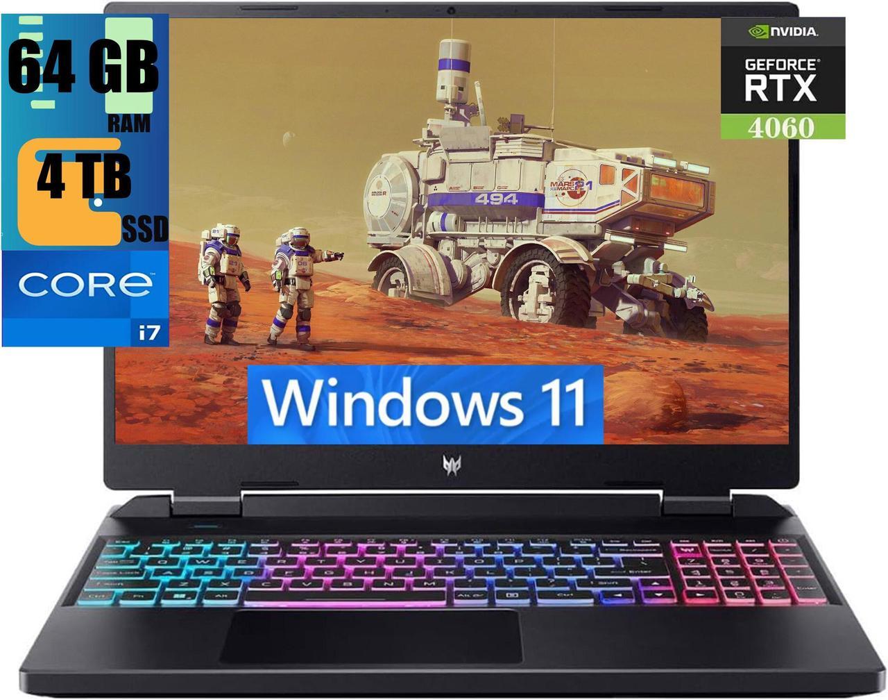 Main image of Acer Predator Helios Neo 16 Gaming Laptop, 16" FHD+ 165Hz Display, Intel Core i7-13650HX 6 Cores processor, GeForce RTX 4060 6GB GDDR6, 64GB DDR5  4TB PCIe SSD, Killer Wi-Fi 6E, Windows 11