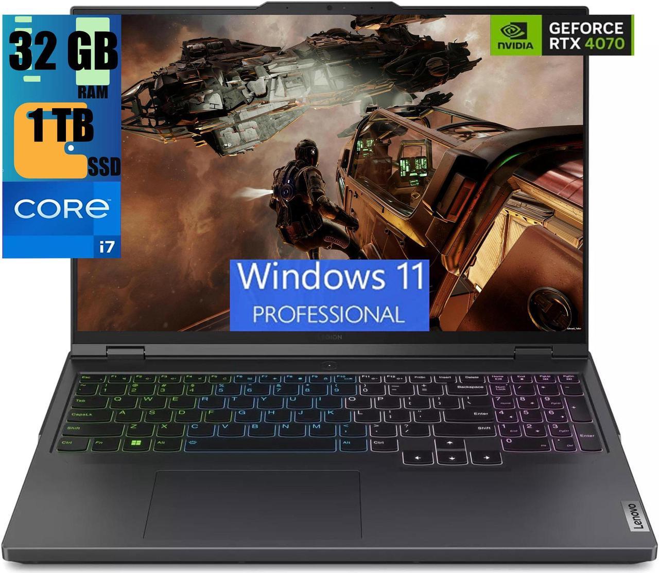 Lenovo Legion Pro 5 16 Gaming Laptop, 16" 2560x1600 165Hz Display, Intel 20-Core i7-14700HX Processor, NVIDIA GeForce RTX 4070 8GB Graphics, 32GB DDR5  1TB PCIe SSD, RGB Backlit, Windows 11 Pro