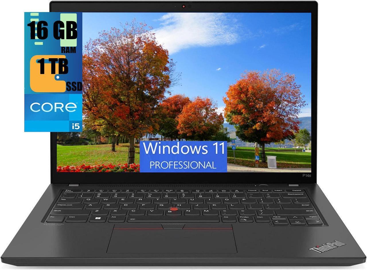 Lenovo ThinkPad P14s Gen 4 Laptop, 14" FHD + (1920 x 1200) Display, AMD Hexa-core Ryzen 5 PRO 7540U Processor, AMD Radeon 740M Graphic, 16GB  DDR4  1TB PCIe SSD, Backlit Keyboard, Windows 11 Pro