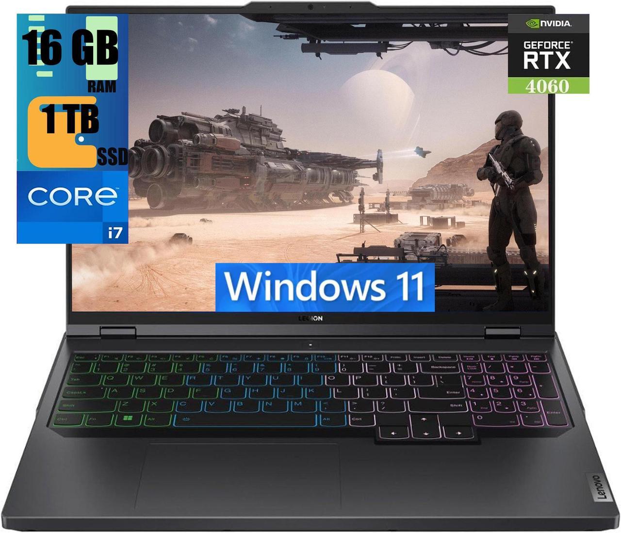 Lenovo Legion Pro 5 Gaming Laptop, 16" WQXGA 240Hz Display, 13th Gen Intel 16-Core i7-13700HX Processor, NVIDIA GeForce RTX 4060 8GB Graphic, 16GB DDR5  1TB PCIe SSD, RGB Backlit, Windows 11