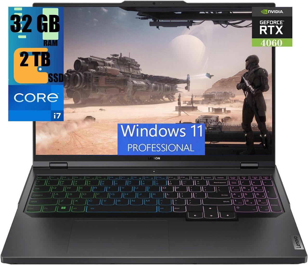 Lenovo Legion Pro 5 Gaming Laptop, 16" WQXGA 240Hz Display, 13th Gen Intel 16-Core i7-13700HX Processor, NVIDIA GeForce RTX 4060 8GB Graphic, 32GB DDR5  2TB PCIe SSD, RGB Backlit, Windows 11 Pro