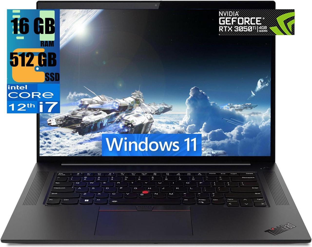 Lenovo X1 16 Business Laptop, 16" FHD+ Display, Intel 14-Core i7-12700H Processor, NVIDIA GeForce RTX 3050 Ti 4GB Graphic, 16GB DDR5  512GB PCIe SSD, FP Reader, Wi-Fi 6, Windows 11