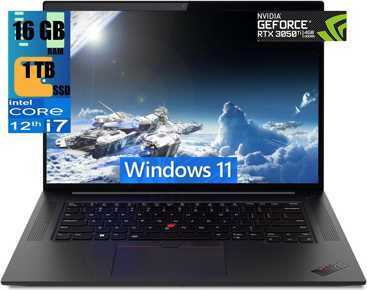 Lenovo X1 16 Business Laptop, 16" FHD+ Display, Intel 14-Core i7-12700H Processor, NVIDIA GeForce RTX 3050 Ti 4GB Graphic, 16GB DDR5  1TB PCIe SSD, FP Reader, Wi-Fi 6, Windows 11