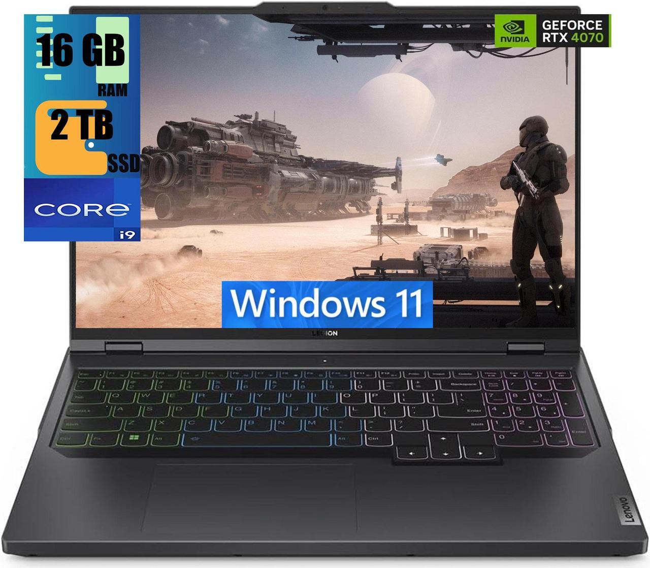 Lenovo Legion Pro 5i 16 Gaming Laptop, 16" WQXGA 240Hz, Intel Core i9-13900HX 24 Cores Processor, NVIDIA GeForce RTX 4070 8 GB GDDR6, 16GB DDR5  2TB PCIe SSD, RGB Backlit KB, Windows 11