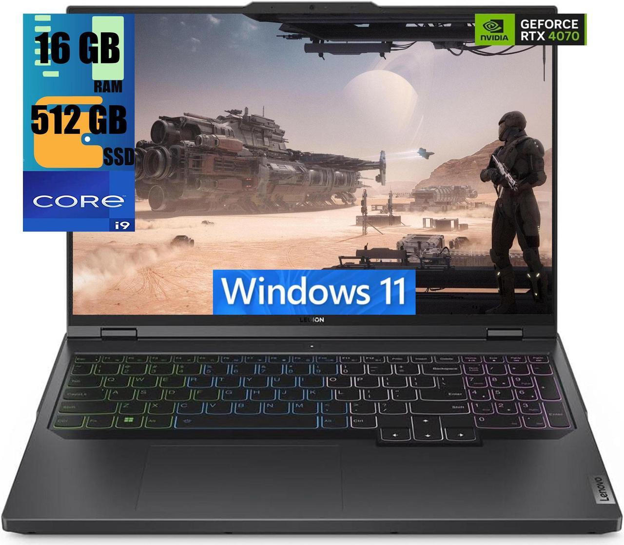 Lenovo Legion Pro 5i 16 Gaming Laptop, 16" WQXGA 240Hz, Intel Core i9-13900HX 24 Cores Processor, NVIDIA GeForce RTX 4070 8 GB GDDR6, 16GB DDR5  512GB PCIe SSD, RGB Backlit KB, Windows 11