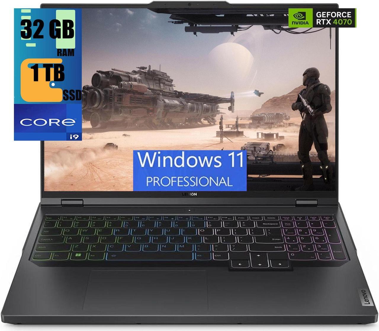 Lenovo Legion Pro 5i 16 Gaming Laptop, 16" WQXGA 240Hz, Intel Core i9-13900HX 24 Cores Processor, NVIDIA GeForce RTX 4070 8 GB GDDR6, 32GB DDR5  1TB PCIe SSD, RGB Backlit KB, Windows 11 Pro