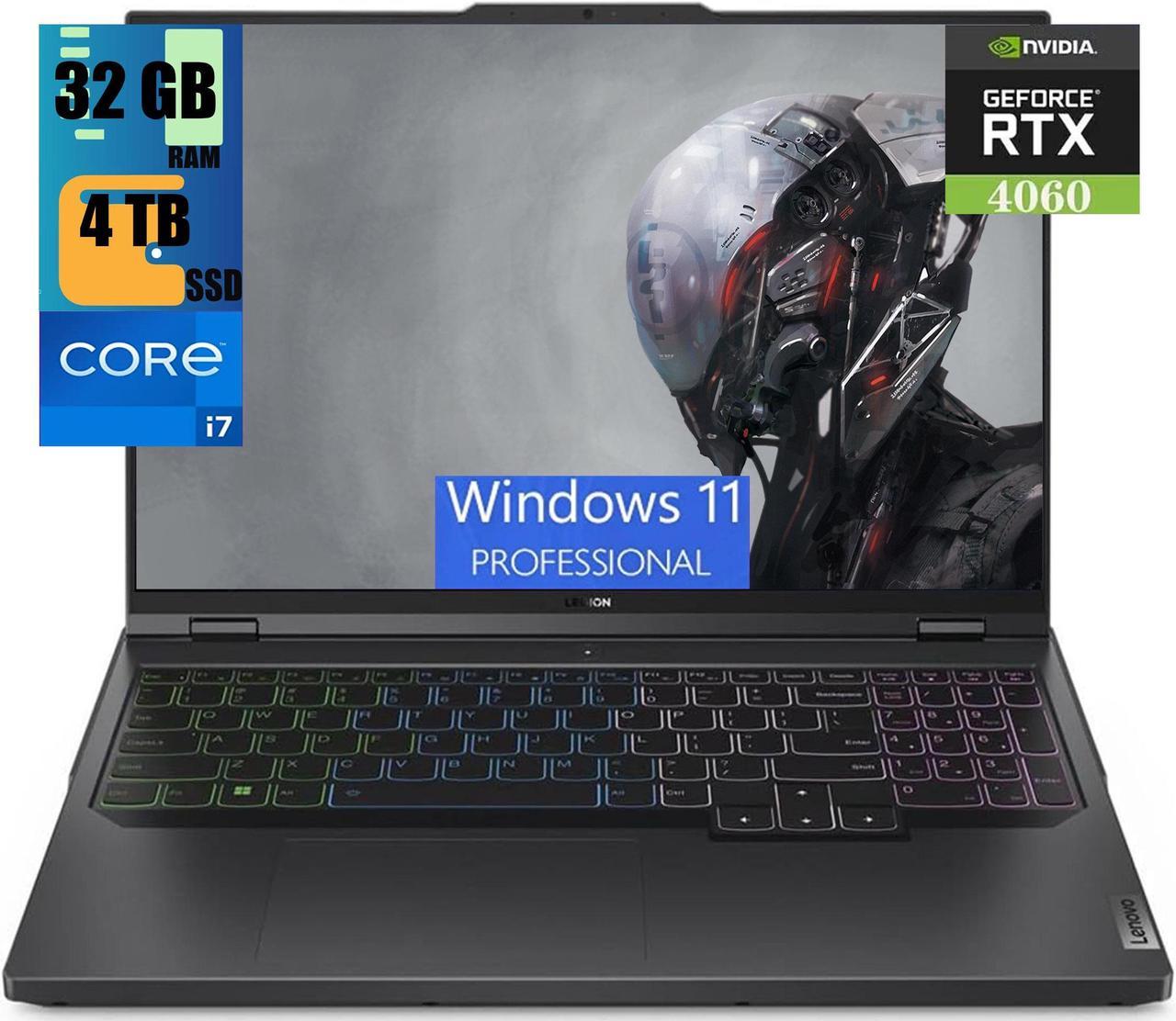 Lenovo Legion Pro 5 16 Gaming Laptop, 16" WQXGA 165Hz, Intel 16-Core i7-13700HX Processor, NVIDIA GeForce RTX 4060 8GB Graphics, 32GB DDR5  4TB  PCIe SSD, RGB Backlit KB, Wi-Fi 6, Windows 11 Pro