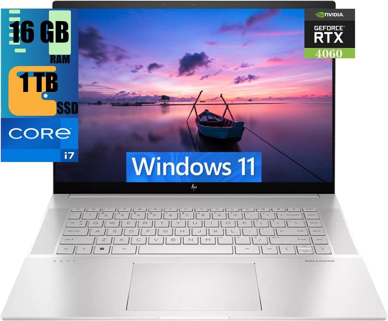 HP Envy 16 Business Laptop, 16" WQXGA Touchscreen, Intel 14-core i7-13700H Processor, NVIDIA GeForce RTX 4060 8GB Graphic, 16GB DDR4  1TB PCIe SSD, Backlit Keyboard, Bluetooth 5.3, Windows 11