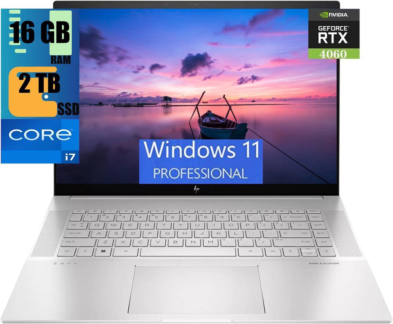 HP Envy 16 Business Laptop, 16" WQXGA Touchscreen, Intel 14-core i7-13700H Processor, NVIDIA GeForce RTX 4060 8GB Graphic, 16GB DDR4  2TB PCIe SSD, Backlit Keyboard, Bluetooth 5.3, Windows 11 Pro