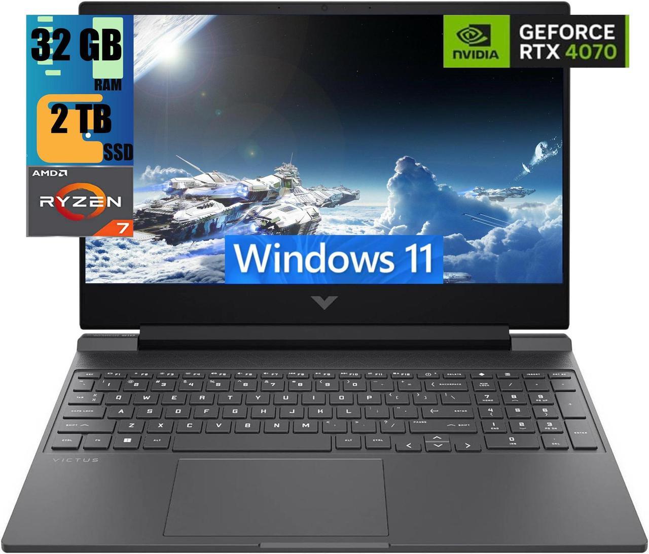 HP Victus 16 Gaming Laptop, 16.1" FHD 144Hz Display, AMD Octa-Core Ryzen 7 8845HS Processor, GeForce RTX 4070 8GB Graphic, 32GB DDR5  2TB PCIe SSD, Backlit KB, Bluetooth 5.3, Windows 11