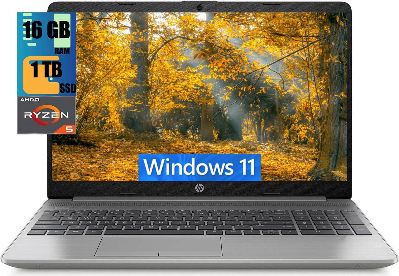 HP 255 G9 15 Laptop, 15.6" FHD (1920 x 1080) Display, AMD Ryzen 5 5625U 6 Cores Processor, AMD Radeon Graphics, 16GB DDR4  1TB PCIe SSD, Webcam, HDMI, Wi-Fi 6, Windows 11