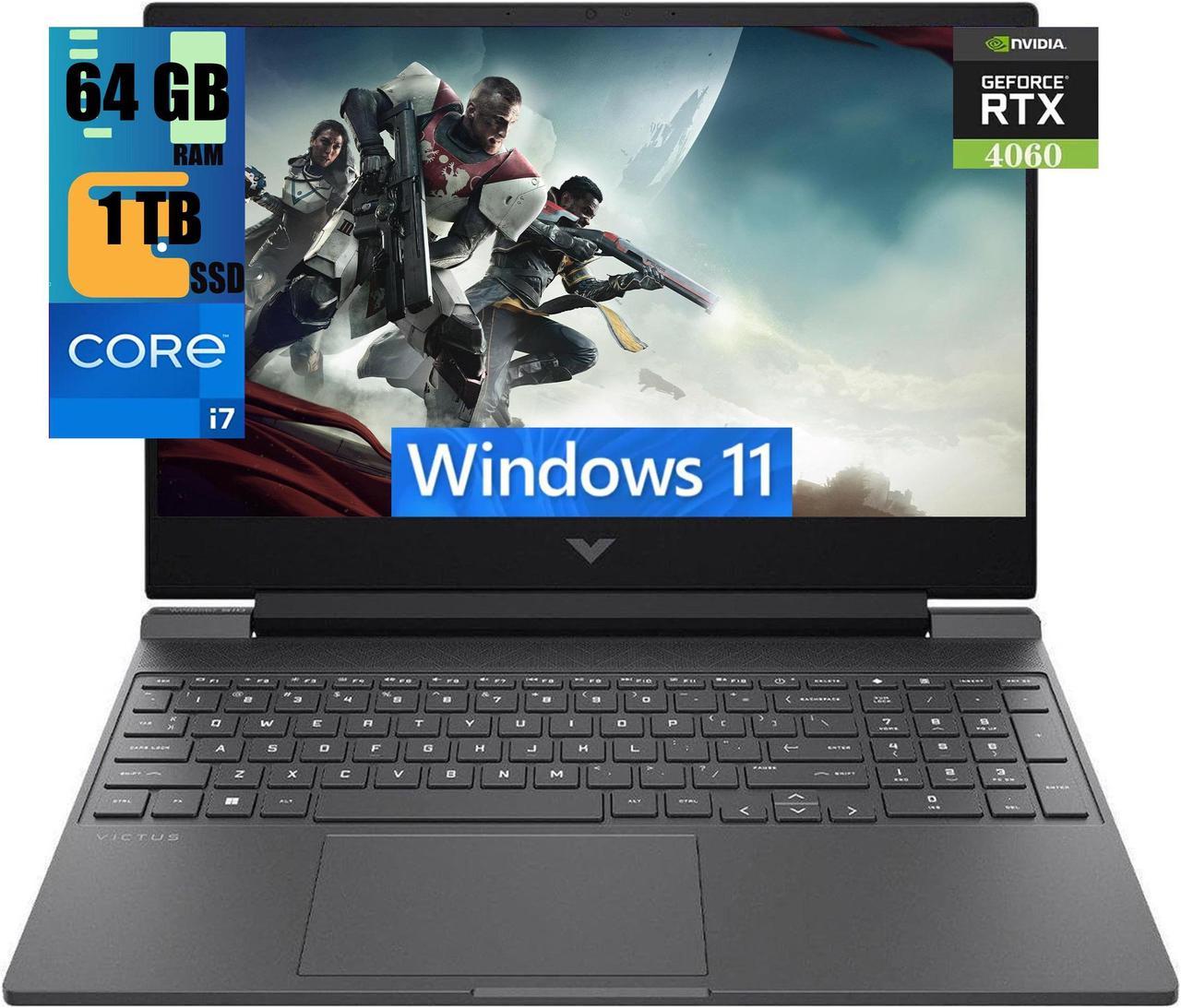 HP Victus 16 Gaming Laptop, 16.1" FHD 144Hz Display, Intel Core i7-14700HX 20 Cores Processor, NVIDIA GeForce RTX 4060 8GB GDDR6, 64GB DDR5  1TB PCIe SSD, RGB Backlit Keyboard, Windows 11