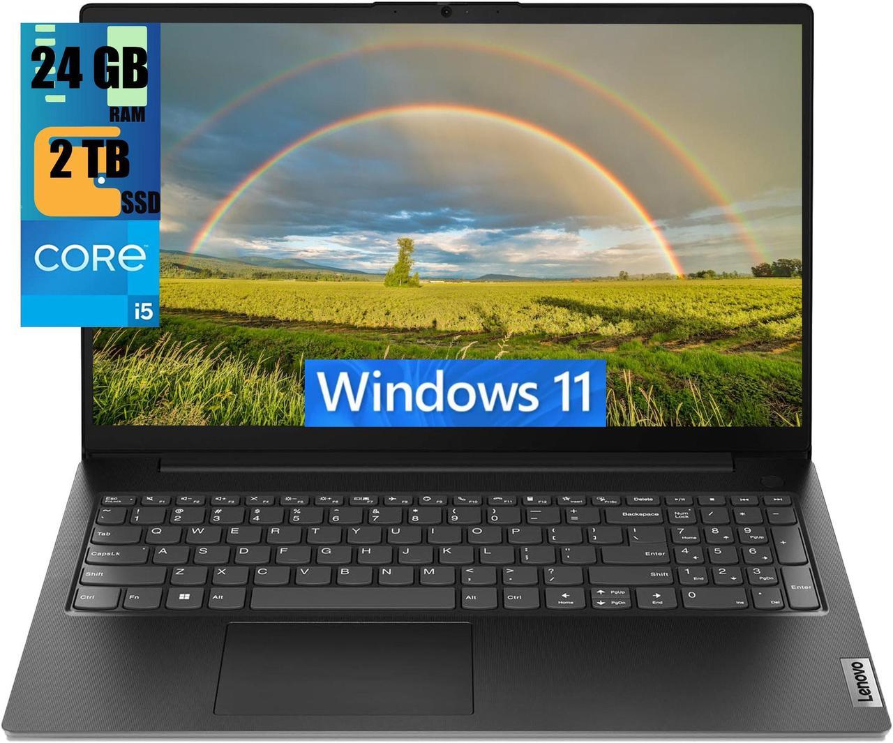 Lenovo V15 Gen 4 Business Laptop, 15.6" FHD Display, Intel Core i5-13420H 8 Cores Processor, Intel UHD Graphics, 24GB DDR4  2TB PCIe SSD, HDMI, Webcam, Numeric Keypad, Wi-Fi, Windows 11