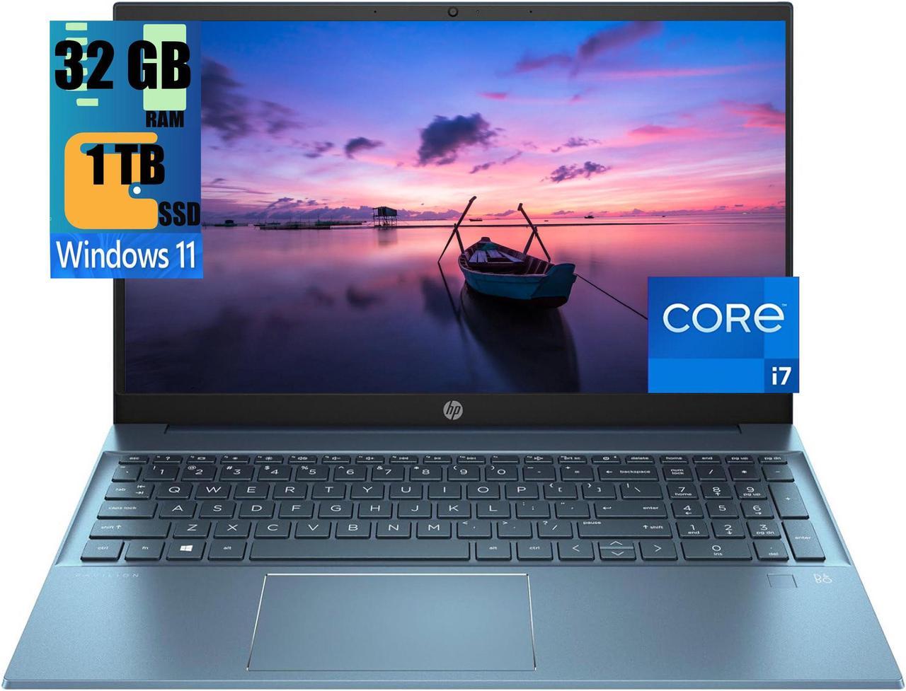 HP Pavilion 15t Business Laptop, 15.6" Full HD (1920x1080) Touchscreen, Intel Core i7-1355U 10-Cores Processor, Intel Iris Xe Graphics, 32GB DDR4  1TB PCIe SSD, Fingerprint, Windows 11