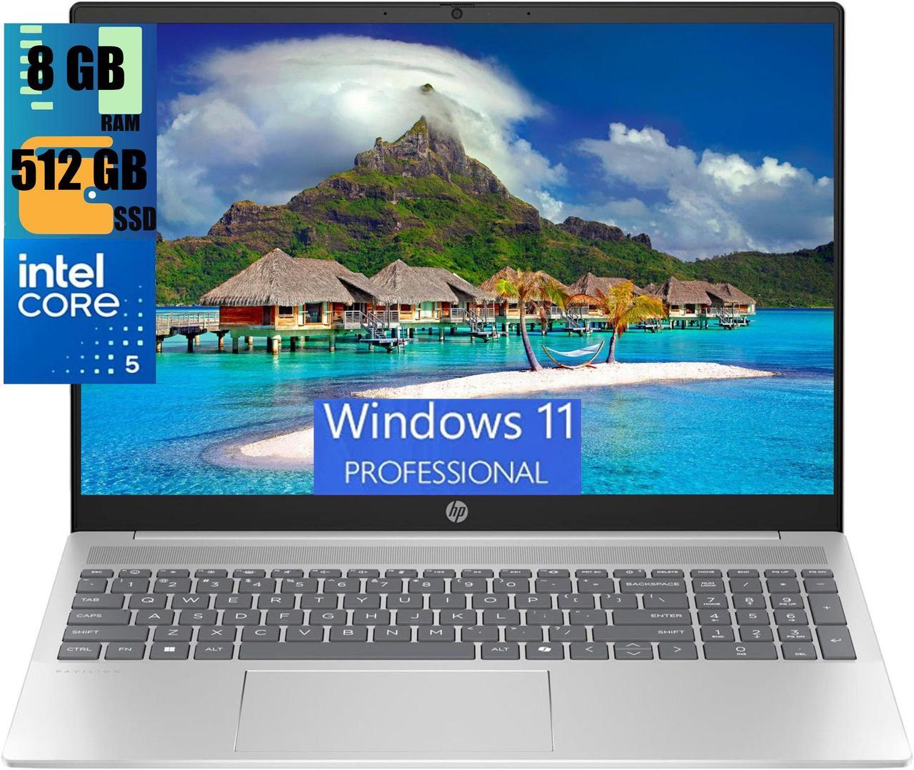 HP Pavilion 16 Business Laptop, 16.0" WUXGA Display, Intel Core 5 120U 10-Core Processor, Intel Graphics, 8GB  DDR4  512GB  PCIe SSD, Backlit Keyboard, WiFi 6E, BT 5.3, Windows 11 Pro