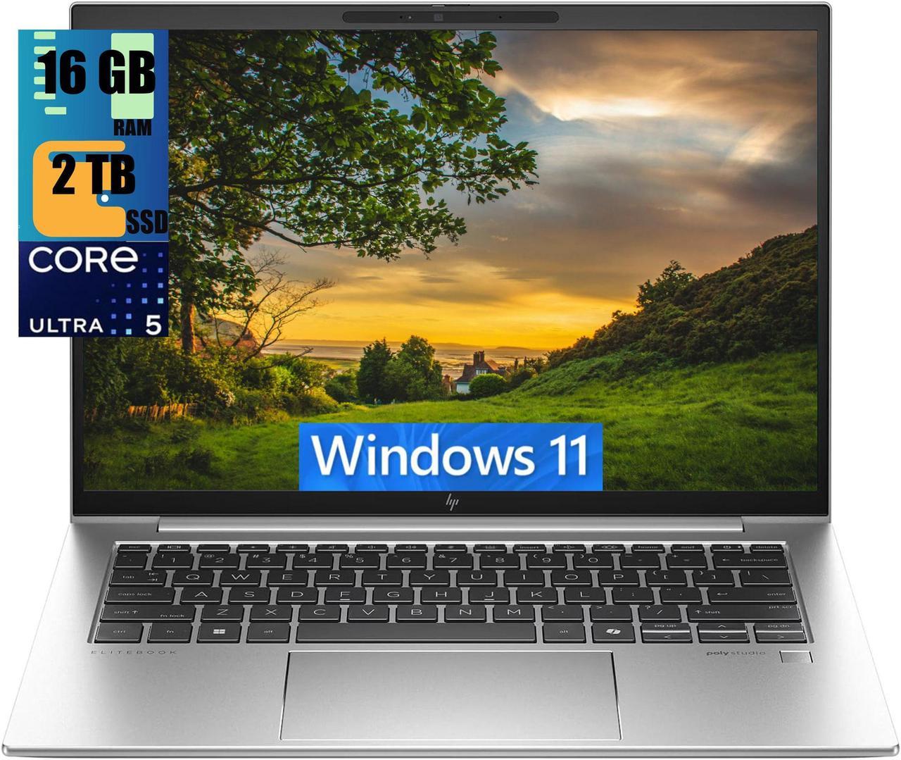 HP EliteBook 840 G11 14 Business Laptop, 14.0" UXGA Display, Ultra 5-125U 12-Cores Processor, Intel Graphics, 16GB DDR4  2TB PCIe SSD, Backlit KYB, FP Reader, 2 Thunderbolt 4, Windows 11