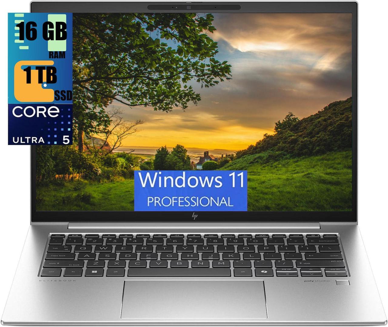 HP EliteBook 840 G11 14 Business Laptop, 14.0" UXGA Display, Ultra 5-125U 12-Cores Processor, Intel Graphics, 16GB DDR4  1TB PCIe SSD, Backlit KYB, FP Reader, 2 Thunderbolt 4, Windows 11 Pro