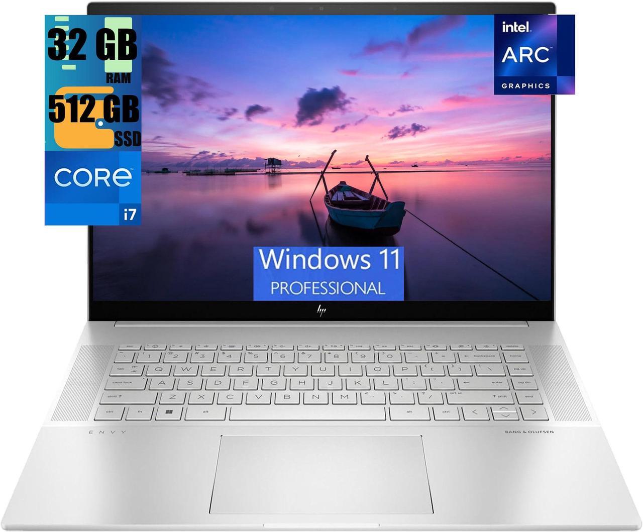 HP Envy 16 Laptop, 16.0" QXGA (2560x1600) 120Hz Display, Intel Core i7-13700H 14-Cores Processor, Intel Arc A370M 4GB GDDR6, 32GB DDR4  512GB PCIe SSD, Backlit KB, Thunderbolt 4, Windows 11 Pro