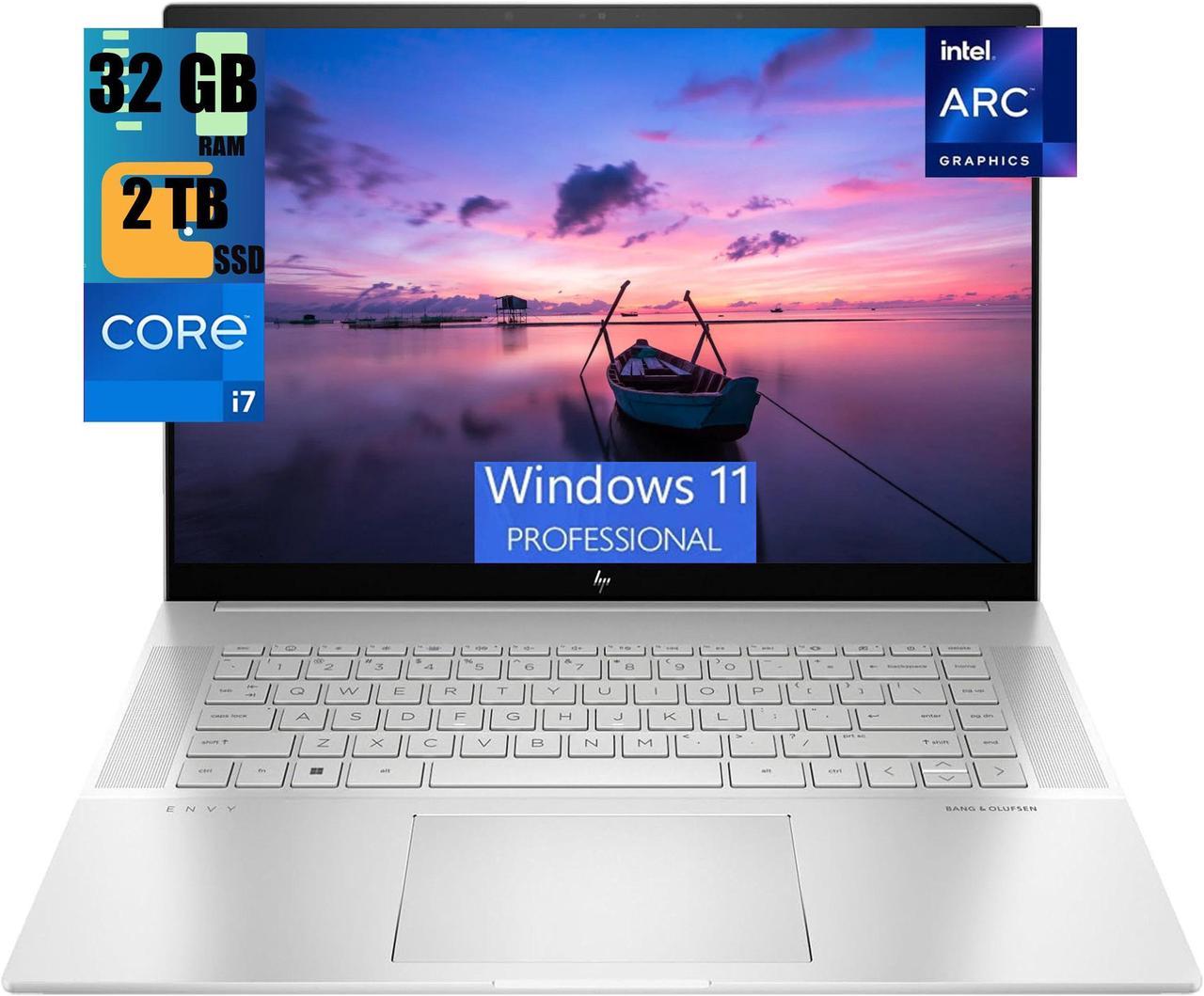 HP Envy 16 Laptop, 16.0" QXGA (2560x1600) 120Hz Display, Intel Core i7-13700H 14-Cores Processor, Intel Arc A370M 4GB GDDR6, 32GB DDR4  2TB PCIe SSD, Backlit KB, Thunderbolt 4, Windows 11 Pro