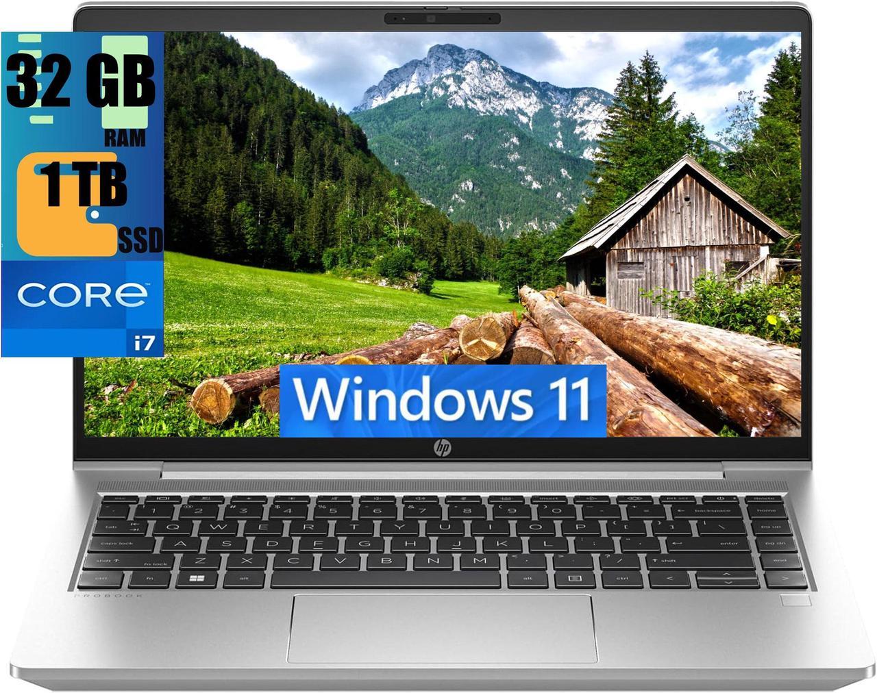 HP ProBook 440 G10 14 Business Laptop, 14.0" Full HD Display, Intel Core i7-1355U 10-Cores Processor, Intel UHD Graphics, 32GB DDR4  1TB PCIe SSD, Backlit KB, Fingerprint, WiFi 6, Windows 11