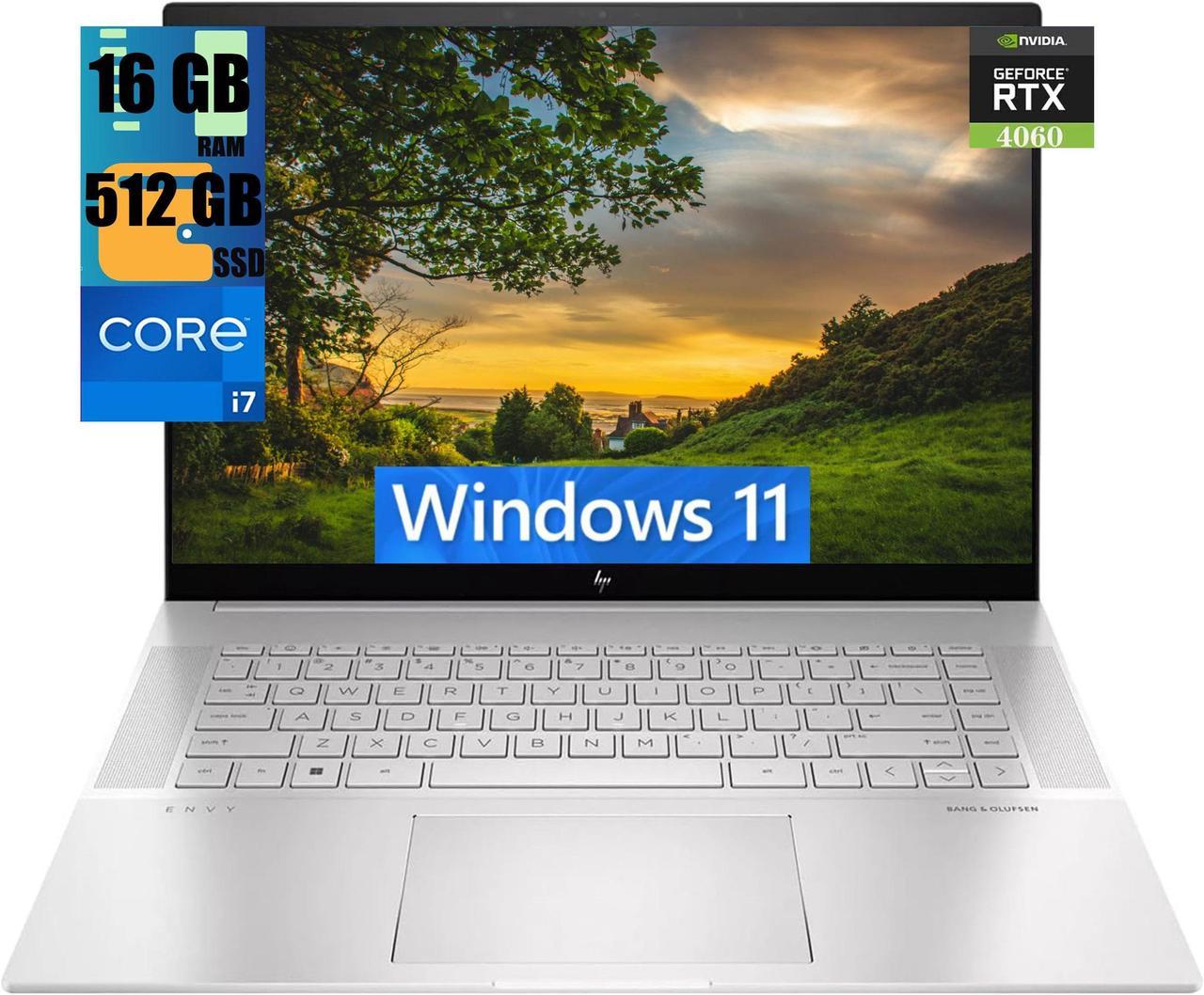 HP Envy 16 Laptop, 16" WQXGA Touchscreen, Intel Core i7-13700H 14-Cores Processor, GeForce RTX 4060 8GB GDDR6, 16GB DDR4  512GB PCIe SSD, Backlit KB, Thunderbolt 4, Windows 11