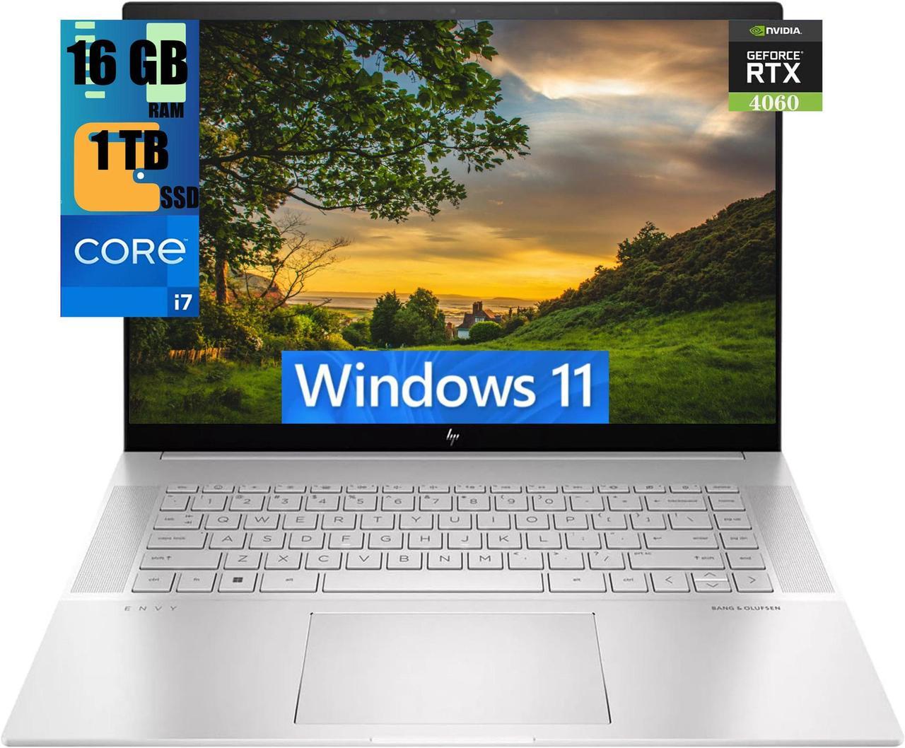 HP Envy 16 Laptop, 16" WQXGA Touchscreen, Intel Core i7-13700H 14-Cores Processor, GeForce RTX 4060 8GB GDDR6, 16GB DDR4  1TB PCIe SSD, Backlit KB, Thunderbolt 4, Windows 11