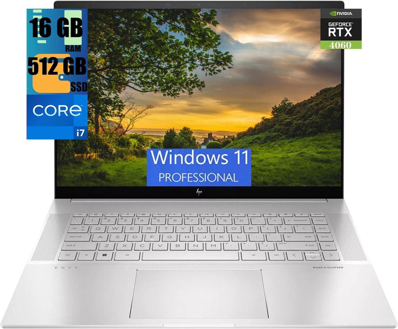 HP Envy 16 Laptop, 16" WQXGA Touchscreen, Intel Core i7-13700H 14-Cores Processor, GeForce RTX 4060 8GB GDDR6, 16GB DDR4  512GB PCIe SSD, Backlit KB, Thunderbolt 4, Windows 11 Pro