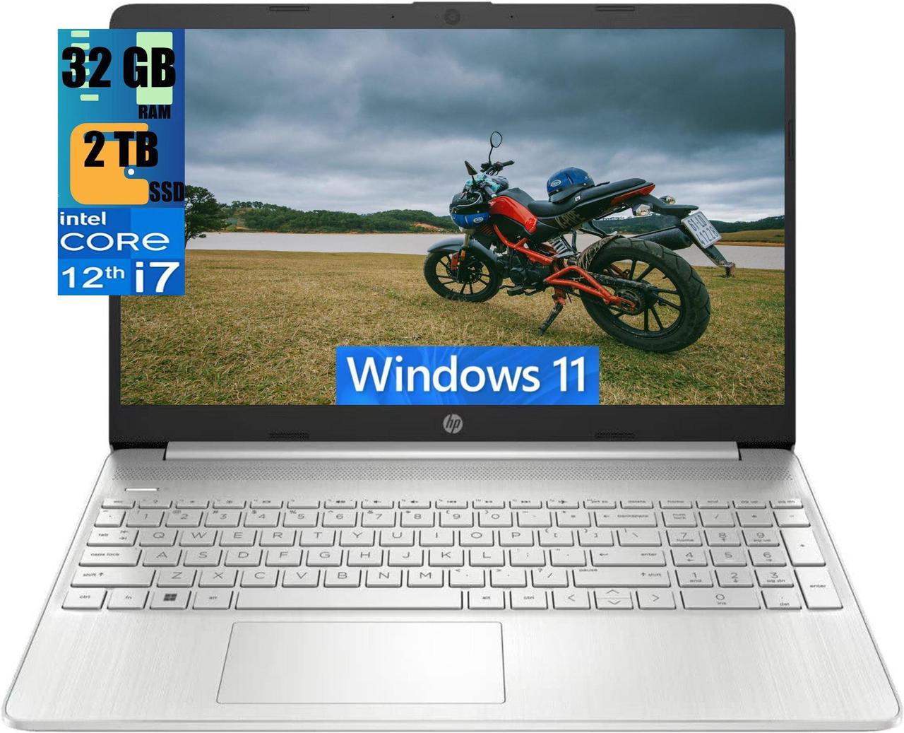 HP 15t Business Laptop, 15.6" Full HD (1920x1080) Touchscreen, Intel Core i7-1260P 12-Cores Processor, Intel Iris Xe Graphics, 32GB DDR4  2TB PCIe SSD, Backlit KB, WiFi 6, BT 5.2, Windows 11