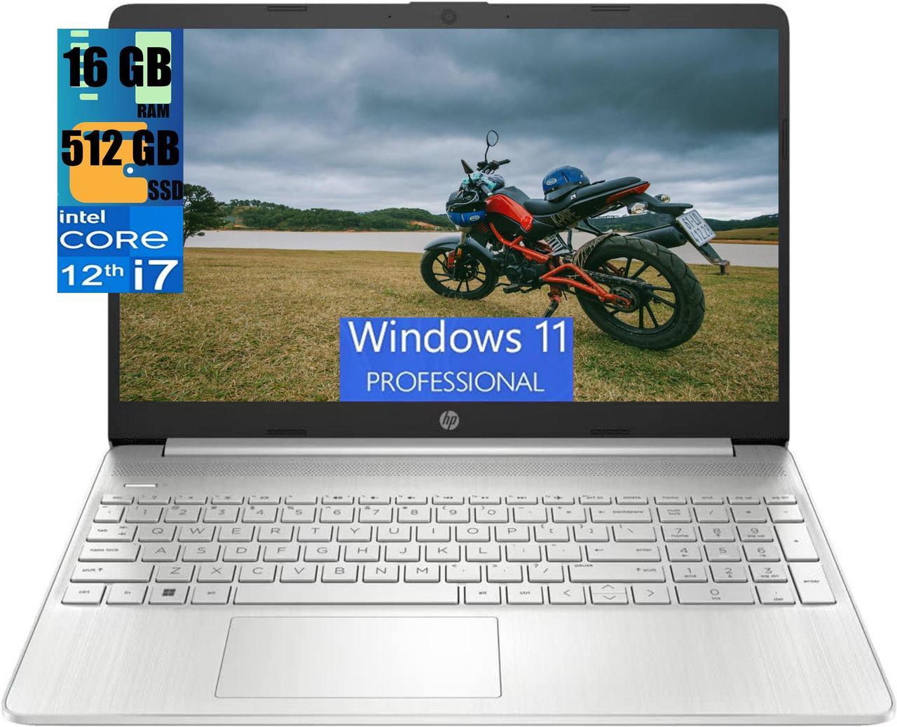 HP 15t Business Laptop, 15.6" Full HD (1920x1080) Touchscreen, Intel Core i7-1260P 12-Cores Processor, Intel Iris Xe Graphics, 16GB DDR4  512GB PCIe SSD, Backlit KB, WiFi 6, BT 5.2, Windows 11 Pro