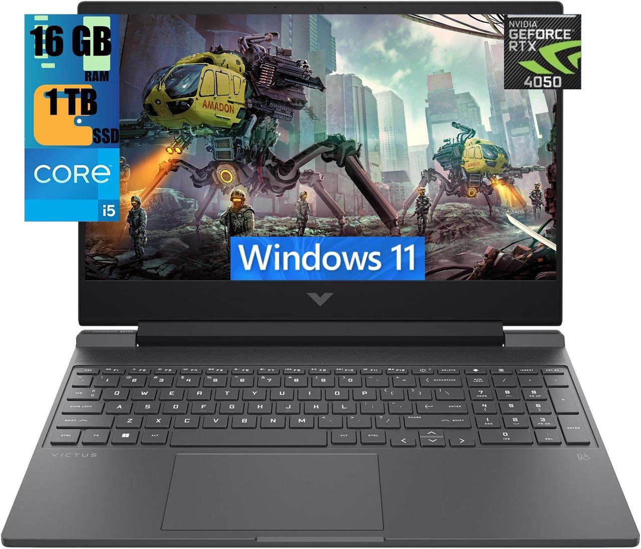 HP Victus 15t Gaming Laptop, 15.6" Full HD Display, Intel Core i5-13500H 12-Cores Processor, GeForce RTX 4050 6GB GDDR6, 16GB DDR4  1TB PCIe SSD, Backlit KB, WiFi 6, Bluetooth, Windows 11