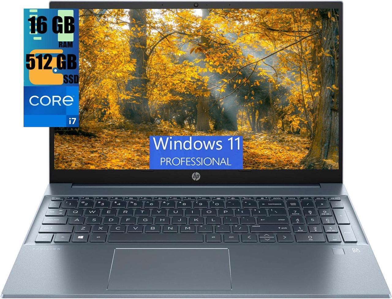 HP Pavilion 15 Laptop, 15.6" FHD Display, Intel Core i7-1355U 10-Cores Processor,  Intel Iris Xe Graphics, 16GB DDR4  512GB PCIe SSD, Backlit KYB, Fingerprint, WiFi 6, BT 5.3, Windows 11 Pro