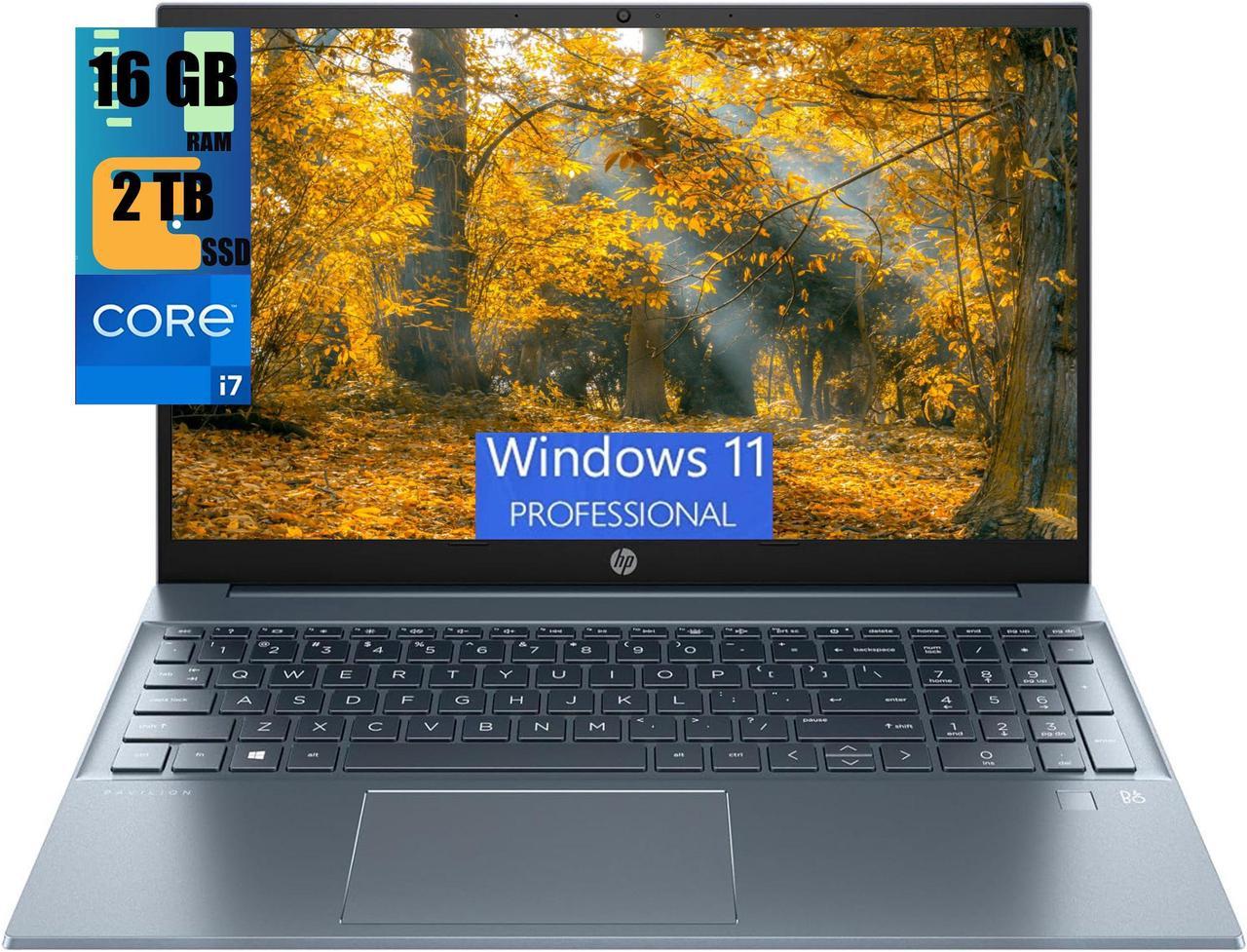 HP Pavilion 15 Laptop, 15.6" FHD Display, Intel Core i7-1355U 10-Cores Processor,  Intel Iris Xe Graphics, 16GB DDR4  2TB PCIe SSD, Backlit KYB, Fingerprint, WiFi 6, BT 5.3, Windows 11 Pro