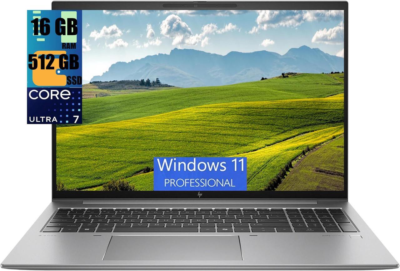 HP ZBook 16 Laptop, 16.0" FHD+ (1920x1200) 60Hz Display, Intel Core Ultra 7 155U 12-Cores Processor, Intel Graphics, 16GB DDR4  512GB PCIe SSD, Backlit KB, Fingerprint, WiFi 6E, Windows 11 Pro