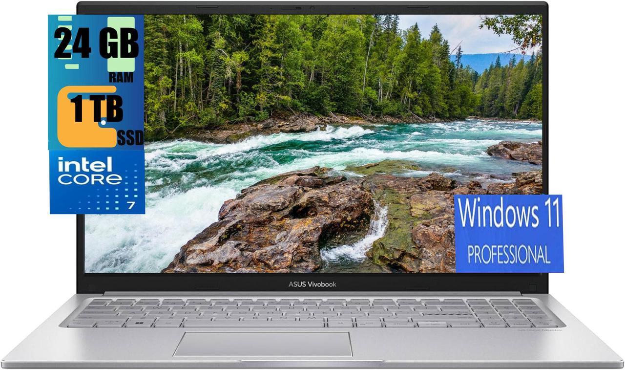 ASUS Vivobook 15 Laptop, 15.6" FHD Touchscreen, Intel Core 7 150U 10-Cores Processor, Intel Graphics, 24GB DDR4  1TB PCIe SSD, WiFi 6, Bluetooth 5.3, Webcam, Windows 11 Pro