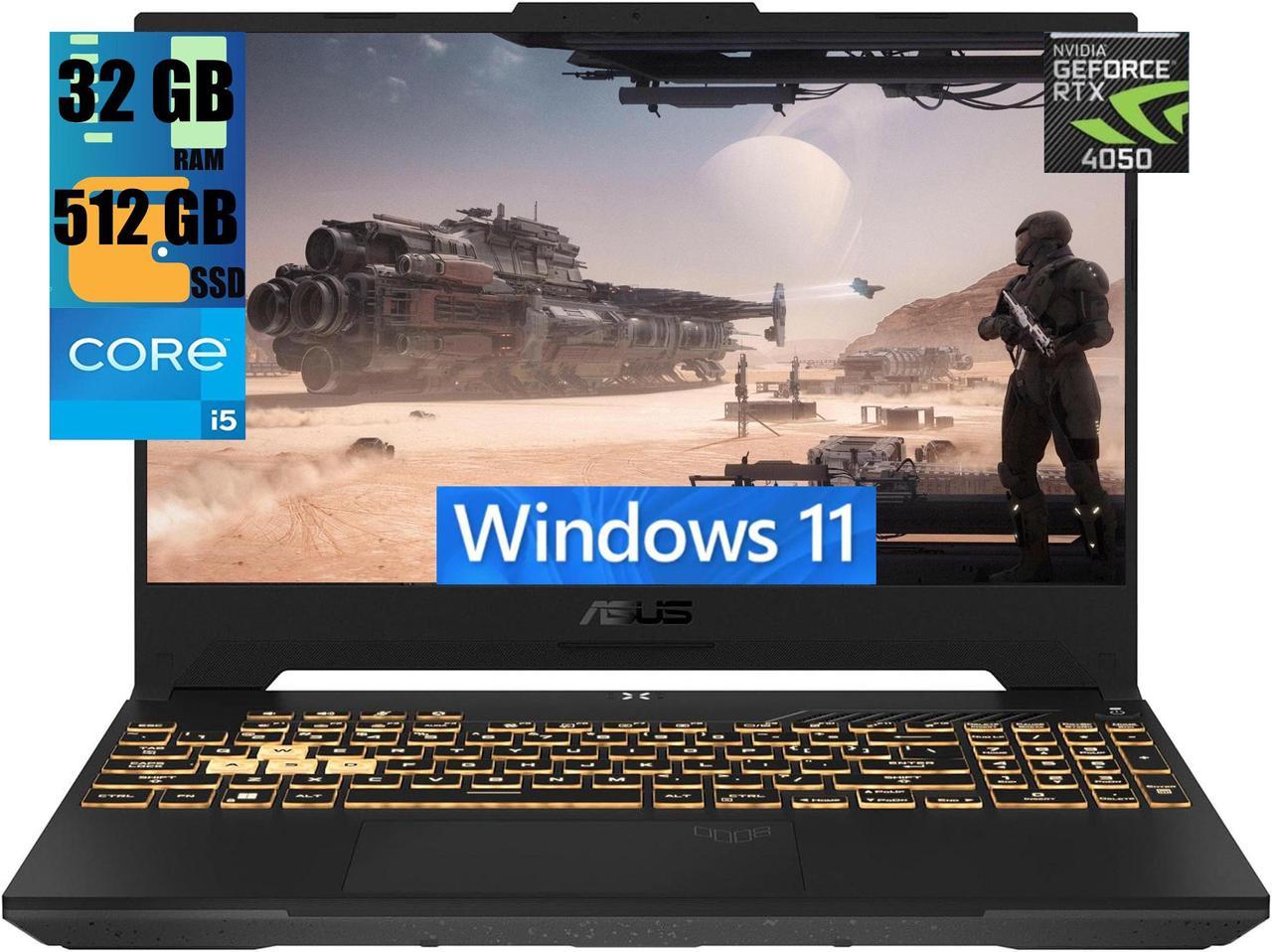 ASUS TUF F15 Gaming Laptop, 15.6" FHD 144 Hz Display, Intel Core i5-13500H 12-Cores Processor, GeForce RTX 4050 6GB GDDR6, 32GB DDR4  512GB PCIe SSD, RGB KB, Thunderbolt 4, WiFi 6E, Windows 11