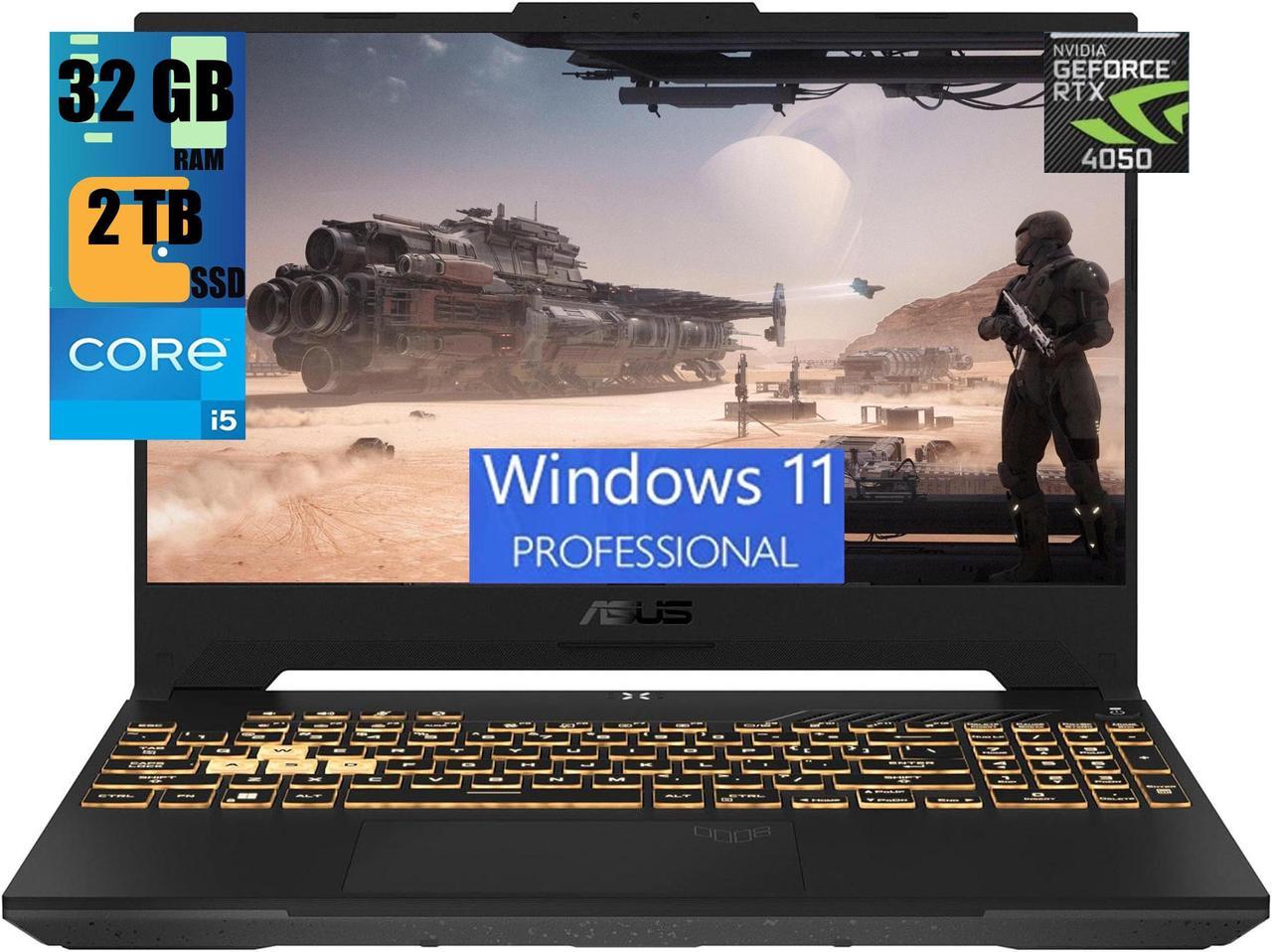 ASUS TUF F15 Gaming Laptop, 15.6" FHD 144 Hz Display, Intel Core i5-13500H 12-Cores Processor, GeForce RTX 4050 6GB GDDR6, 32GB DDR4  2TB PCIe SSD, RGB KB, Thunderbolt 4, WiFi 6E, Windows 11 Pro