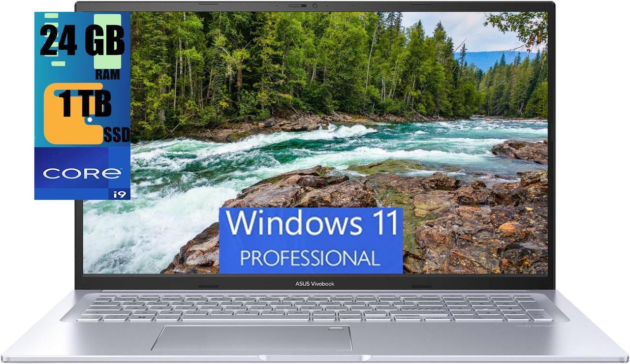 ASUS Vivobook 17X Laptop, 17.3" FHD 60Hz Display, Intel Core i9-13900H 14-Cores Processor, Intel Iris Xe Graphics, 24GB DDR4  1TB PCIe SSD, Fingerprint, WiFi, Bluetooth, Windows 11 Pro