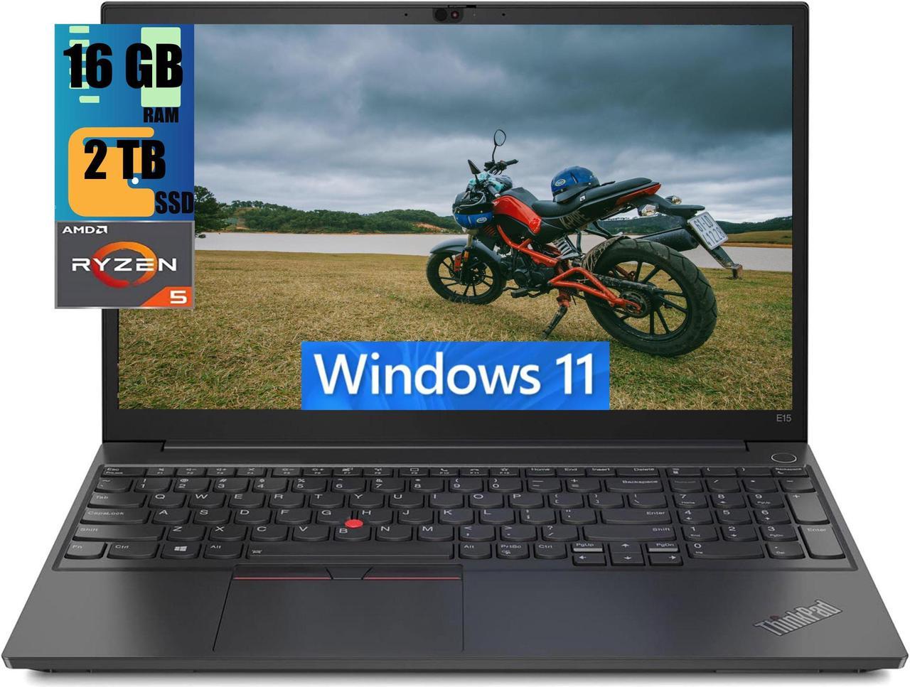 Lenovo ThinkPad E16 Laptop, 16.0" UXGA (1920x1200) Display, Ryzen 5 7530U 6-Cores Processor, AMD Radeon Graphics, 16GB DDR4  2TB PCIe SSD, Backlit KB, Fingerprint, WiFi 6, Windows 11